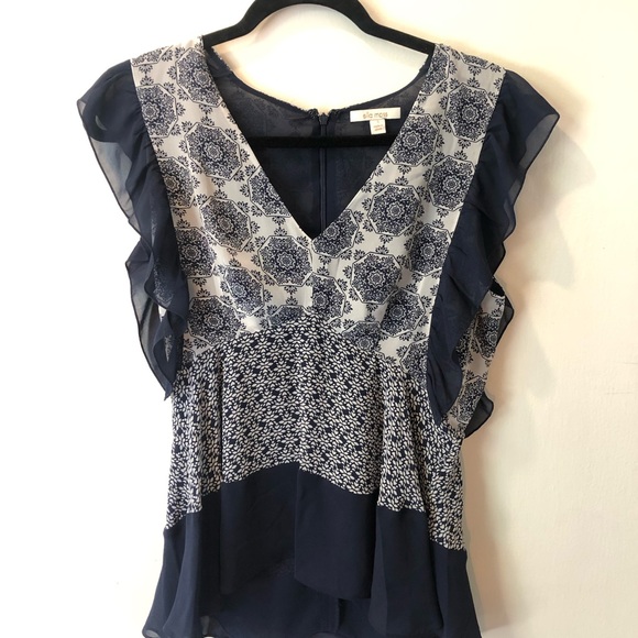 Ella Moss Floral Sleeveless Blouse - Picture 1 of 4